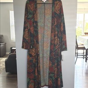 Floral Long Kimono Cardigan